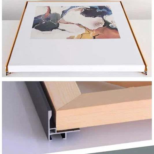 Metal Floating Frame Kit for Home Decoration, Large Wall Picture, Oil Painting Art, DIY Home Decoration, 20,40, 50,60,70,80,90 Peaceful Pleasures Health and Wellness