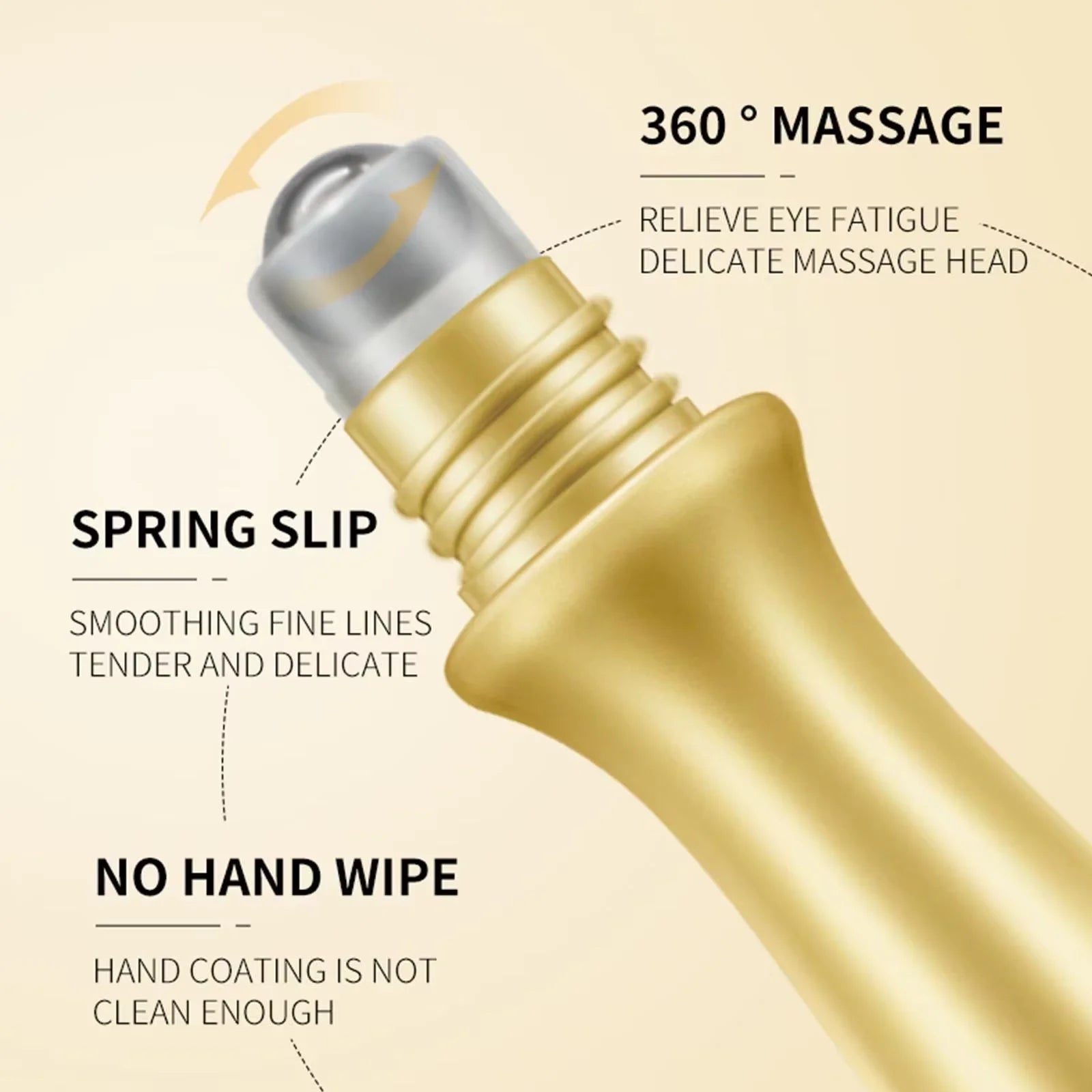 Instant Eye Bag Removal Rolling Beads Massage Serum Retinol Anti-Wrinkle Firm Skin Anti Dark Circle Puffiness Brighten Eye Care Peaceful Pleasures Health and Wellness