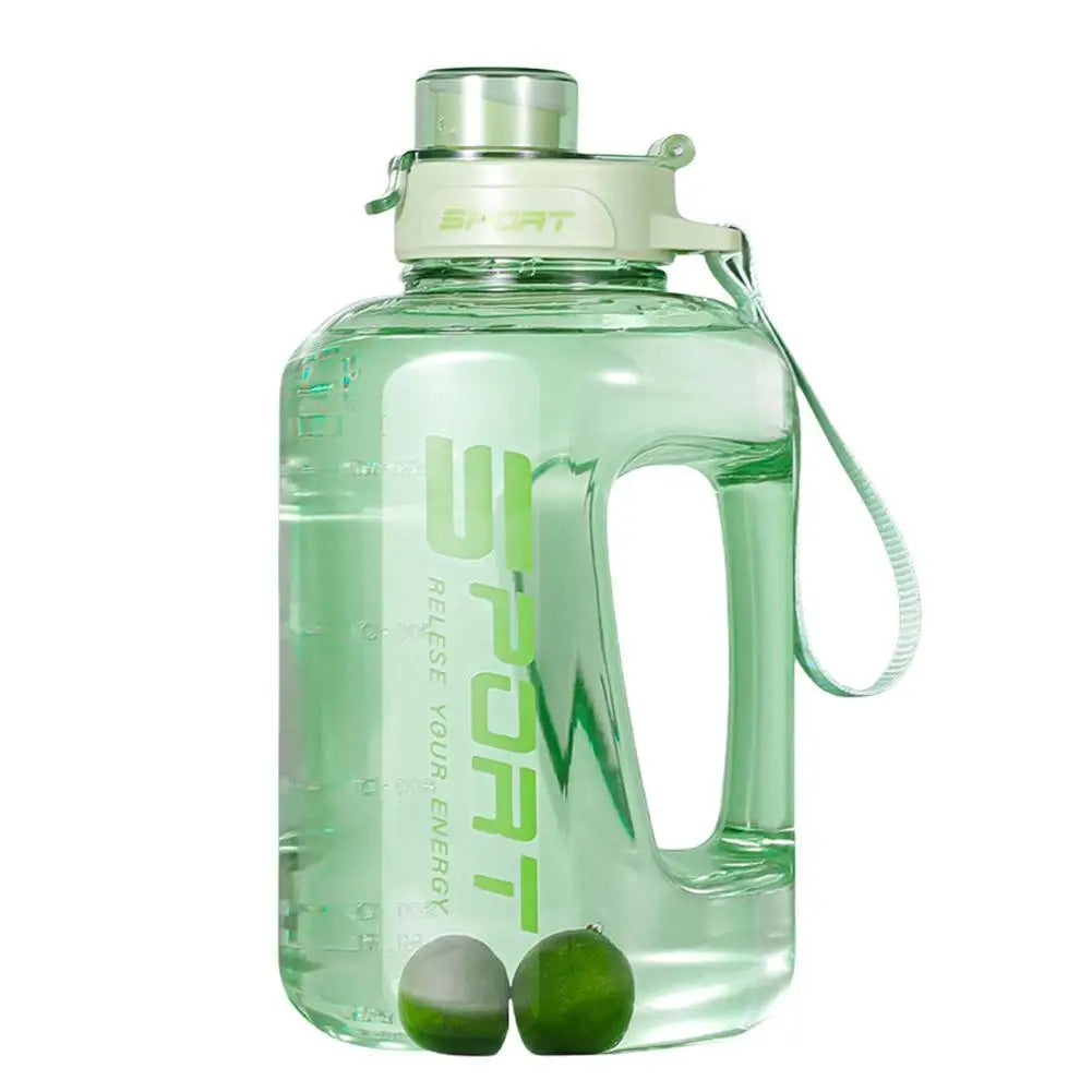 2.5L Large Capacity Water Bottle,Leakproof,Heat-Resistant Perfect for Gym, Hiking, Camping,Travel for Men & Women Fitness Bottle Peaceful Pleasures Health and Wellness C
