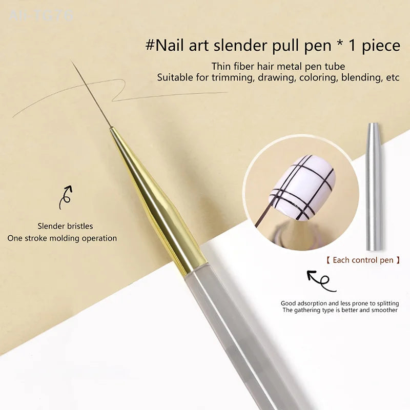 Ultra Fine Nail Art Liner Brush – Gel Polish Painting Tool