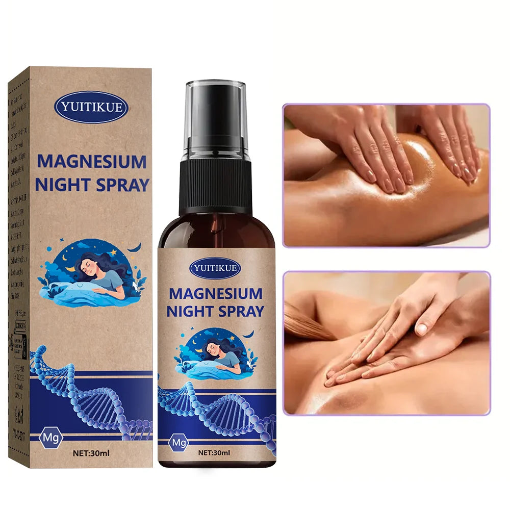 Magnesium Night Spray with Lavender Oil – Sleep & Relaxation Magnesium Sleep Spray Peaceful Pleasures Health and Wellness
