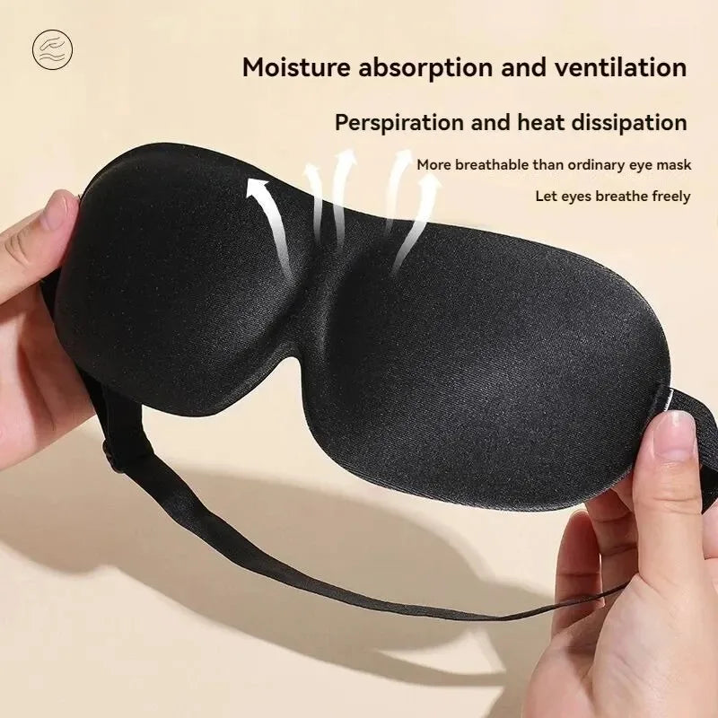 3D Contoured Blackout Sleep Eye Mask – Non-Marking & Soft