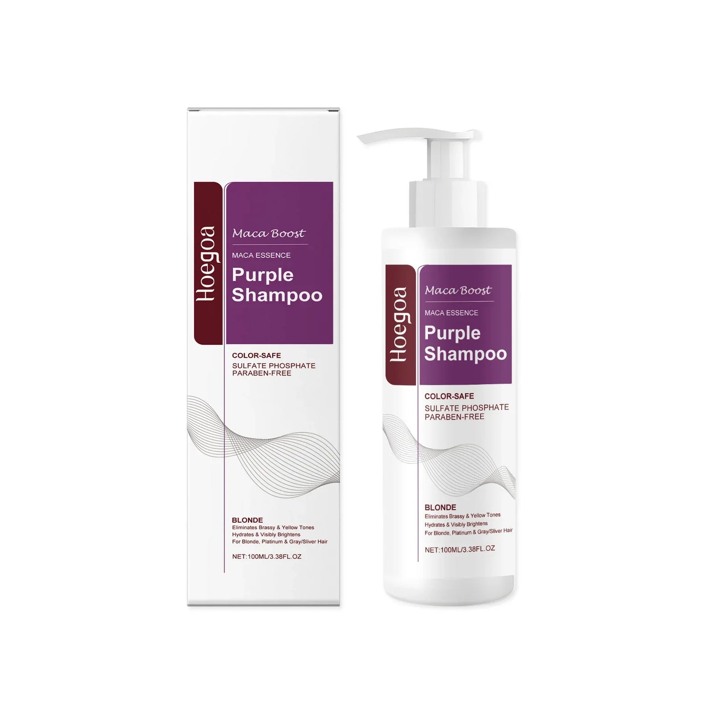HOEGOA Purple Shampoo & Hair Mask – Tone, Repair & Nourish