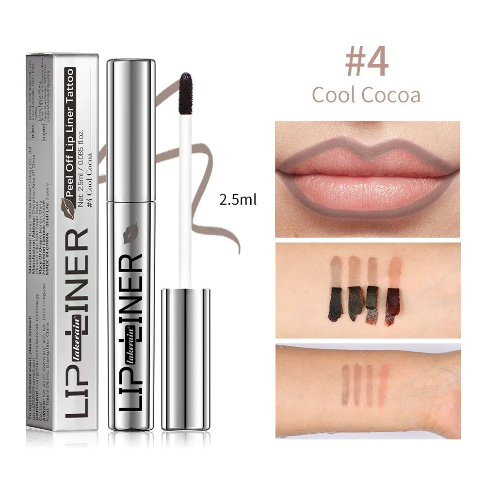 Lakerain Peel-Off Lip Liner | Matte Waterproof Long-Wear Stain