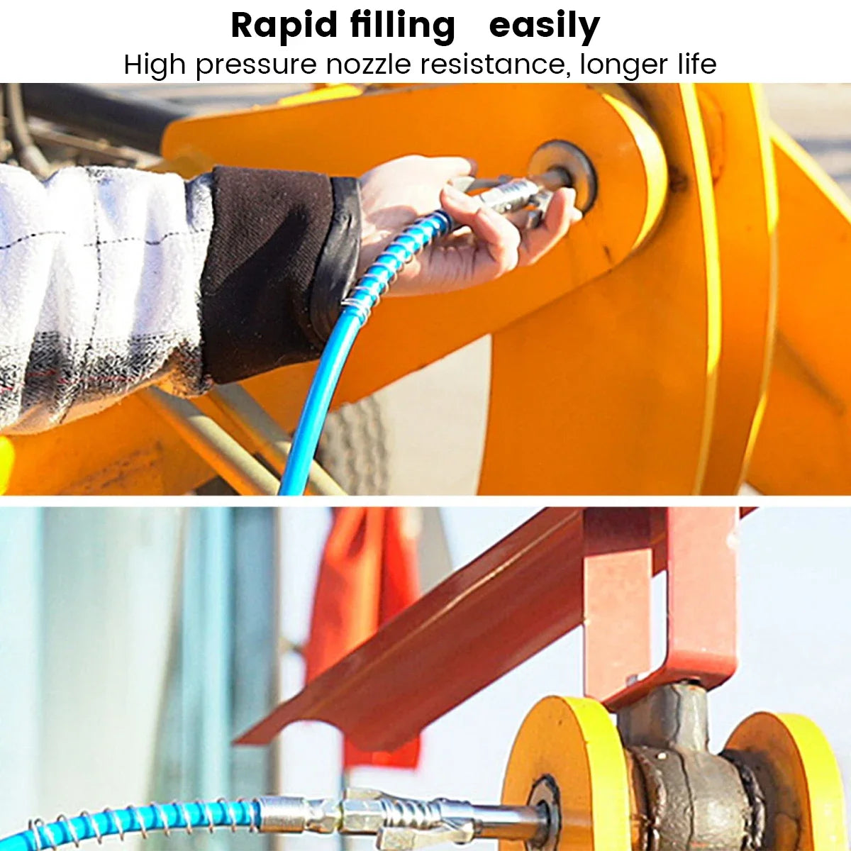 10,000 PSI Grease Gun Coupler NPT 1/8 Quick Release Nozzle Peaceful Pleasures Health and Wellness