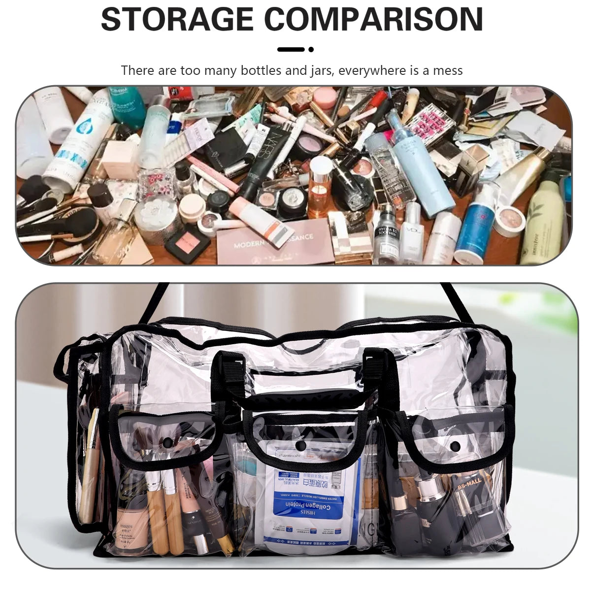 Salon Bags Makeup Take a Bath Tool Backpack Hairdressing Storage Transparent Waterpro of Travel Bag Barber Accessories Box Peaceful Pleasures Health and Wellness