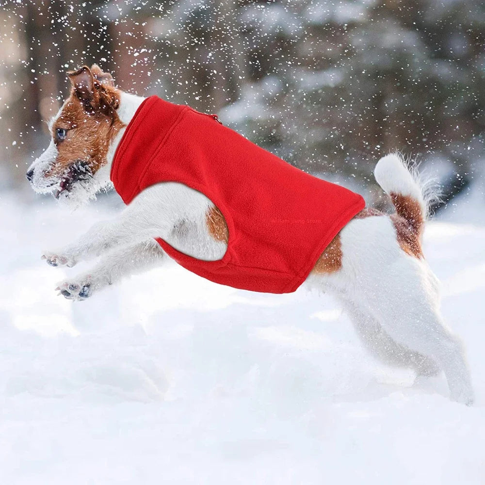 Fleece Dog Vest – Winter Jacket for Small Dogs & Cats