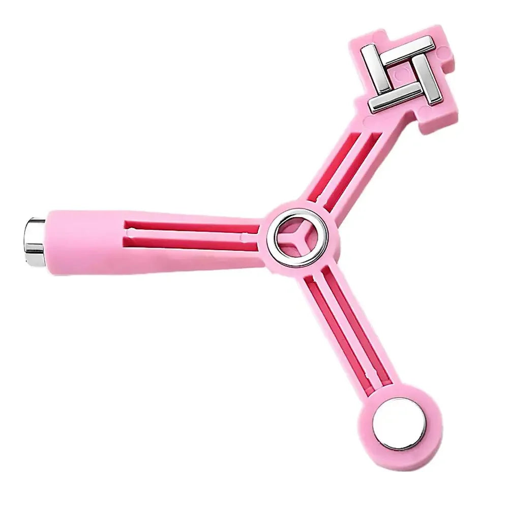 4-in-1 Cat Eye Magnetic for Nails, Windmill Cylindrical Strong Magnetic Tip for Flower Side Light Shape Gel Nail Polish Tool Peaceful Pleasures Health and Wellness pink