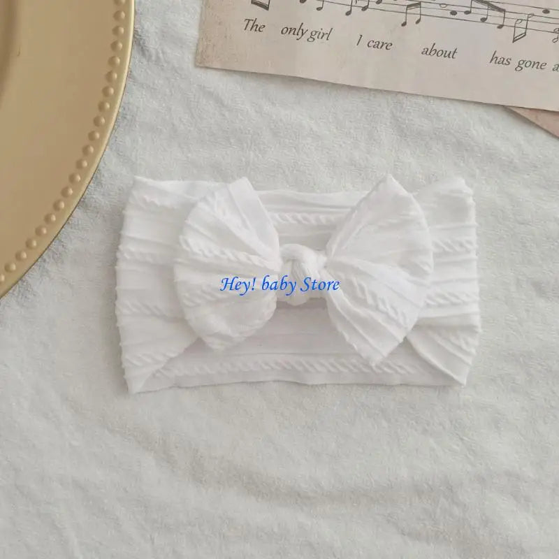 Soft Bow Headband for Baby Girls & Infants | Wide Band