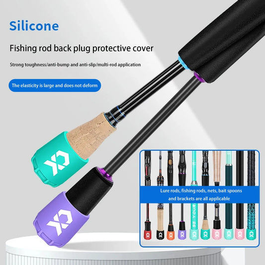 Silicone Fishing Rod End Cap Protector | Durable Rod Plug Fishing Rod Protector Peaceful Pleasures Health and Wellness