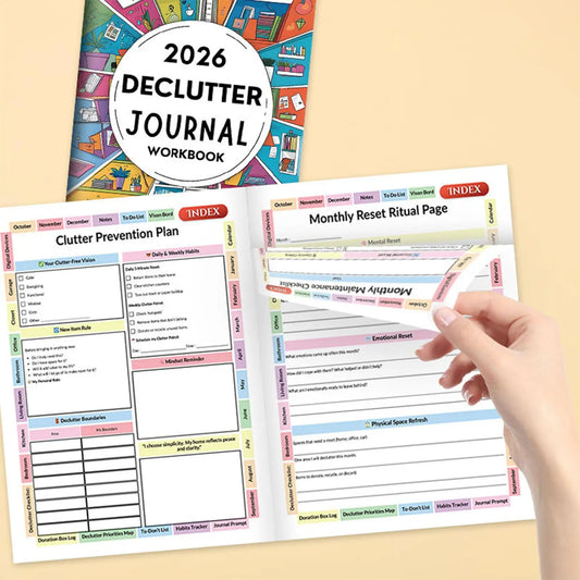 2026 Declutter Planner Workbook Coloring Schedule Organizer Goal Planner Monthy Planner For Daily Task Management Notebook Peaceful Pleasures Health and Wellness