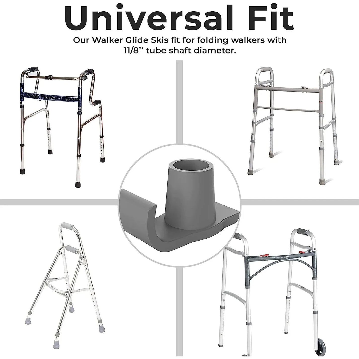 Universal Walker Feet Covers Help Seniors Walker Glide Feet Cover for Mobility Aid Accessories Peaceful Pleasures Health and Wellness