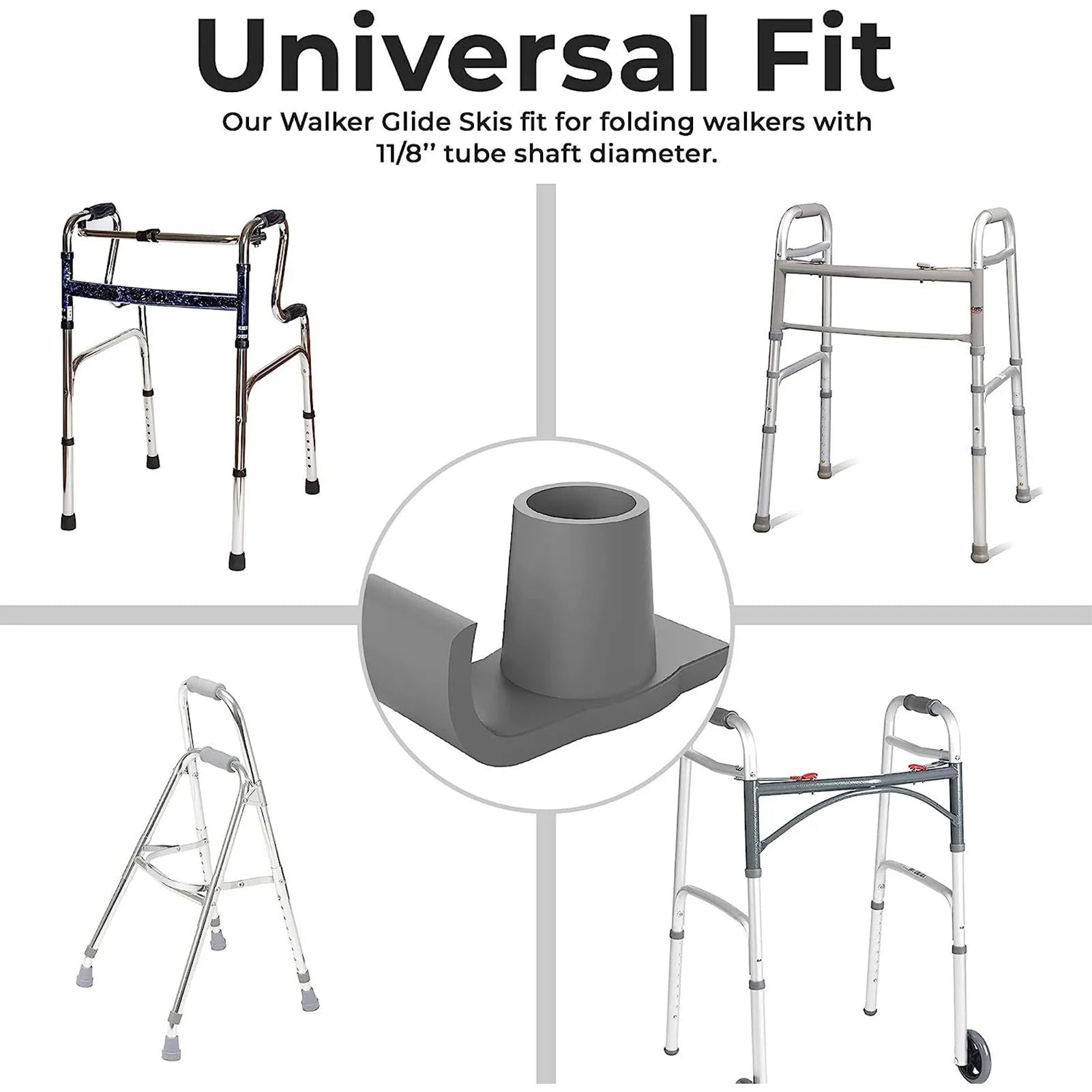 Universal Walker Feet Covers Help Seniors Walker Glide Feet Cover for Mobility Aid Accessories Peaceful Pleasures Health and Wellness