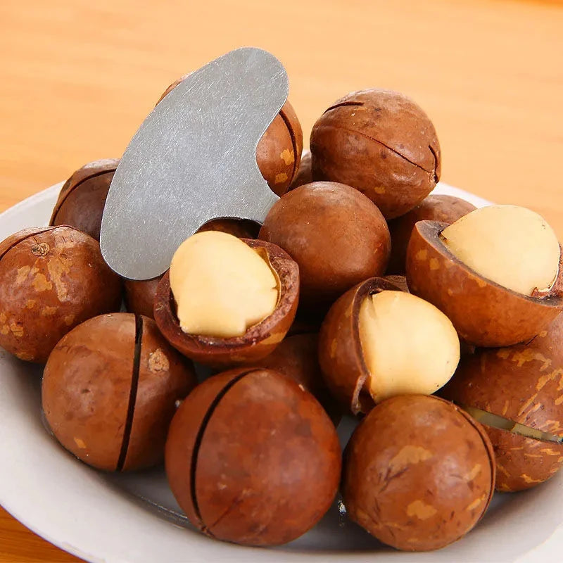 Stainless Steel Nut Sheller | Portable Macadamia Walnut Opener Nut Cracker Tool Peaceful Pleasures Health and Wellness