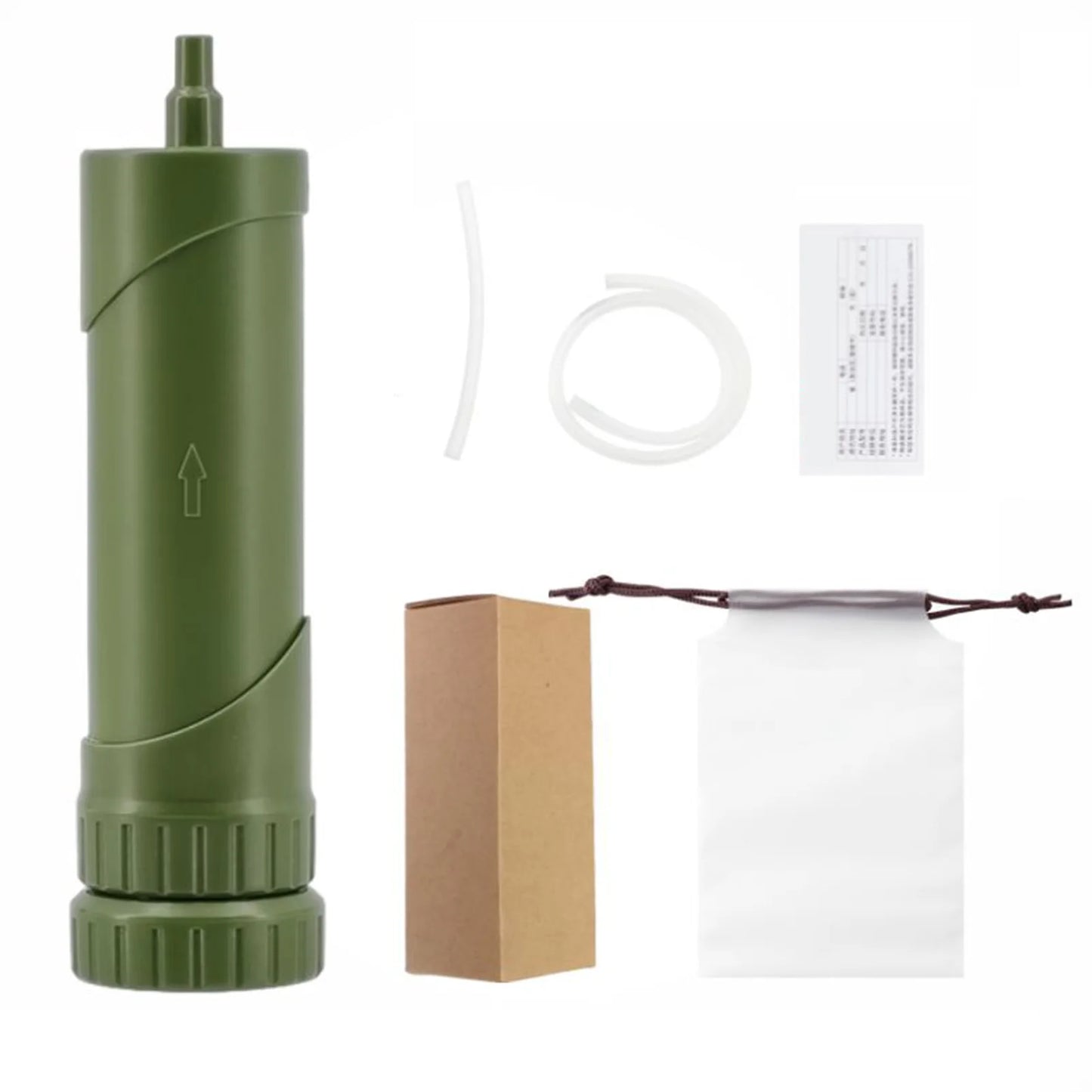 Portable Camping Water Filter Straw | Survival Water Purifier