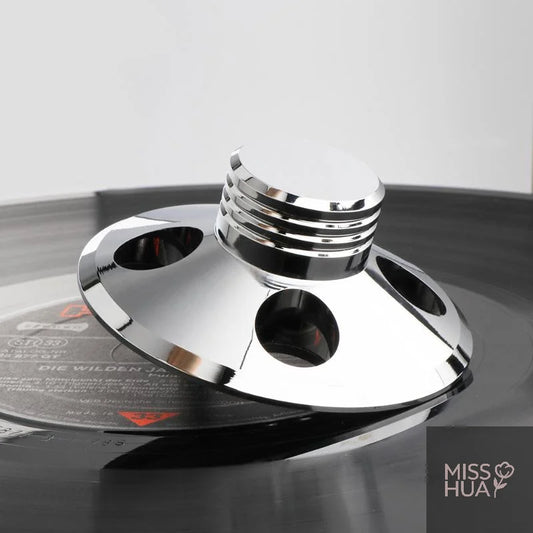 Vinyl Record Weight Stabilizer | Aluminum Turntable Clamp Turntable Stabilizer Peaceful Pleasures Health and Wellness