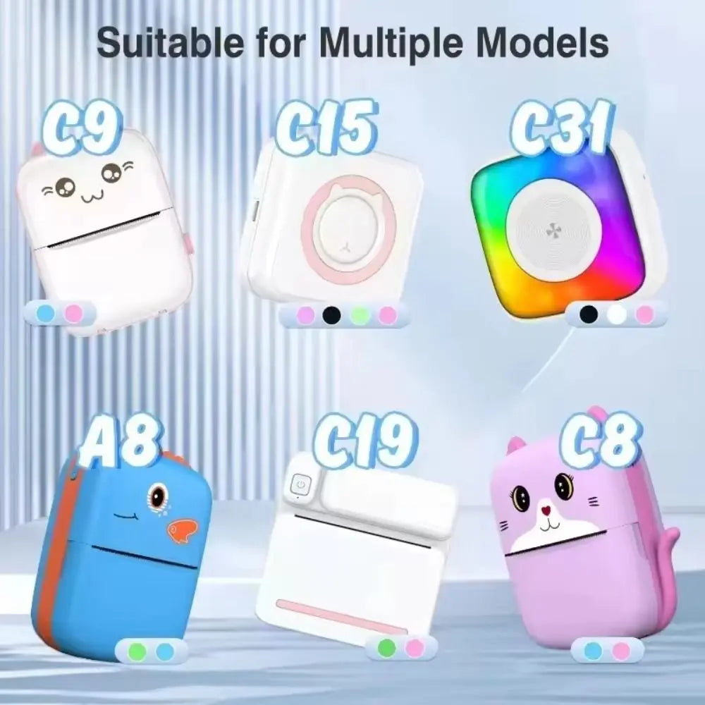 HD Color Thermal Printer Papers Glossy Vibrant Colors Holographic Thermal Paper Premium Smooth Finish Glitter Effect Peaceful Pleasures Health and Wellness