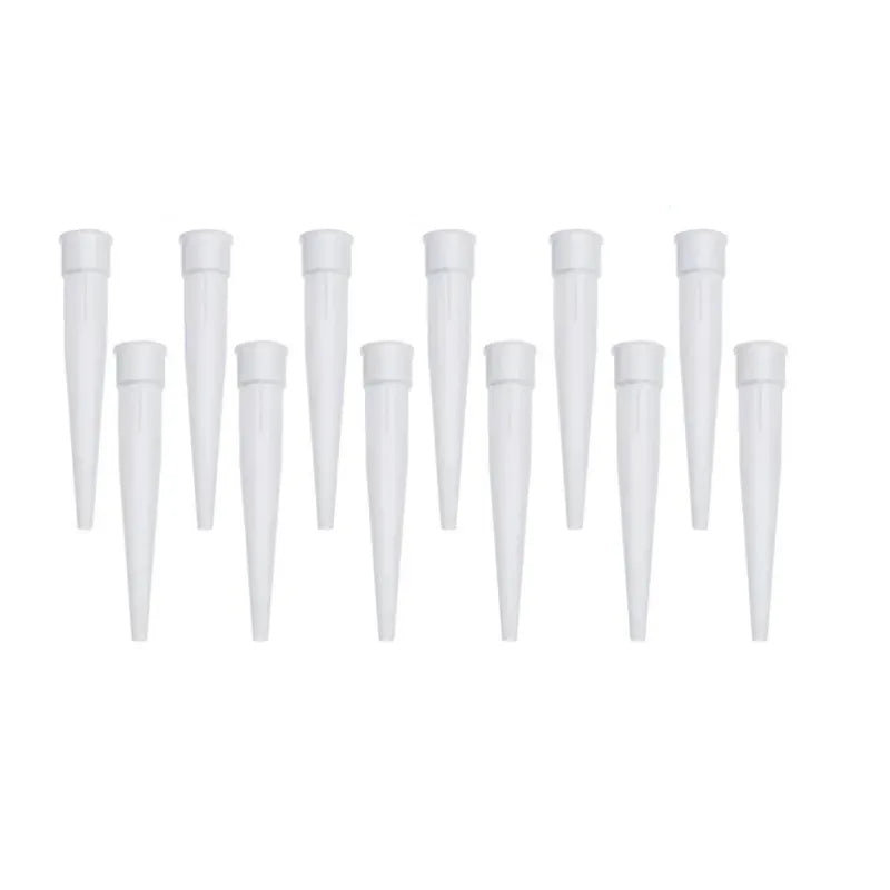 50pcs Caulking Gun Nozzles Silicone Glass Glue Nozzles Sealant Caulking Tips Interface Diameter 1.5cm Peaceful Pleasures Health and Wellness Default Title