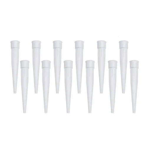 50pcs Caulking Gun Nozzles Silicone Glass Glue Nozzles Sealant Caulking Tips Interface Diameter 1.5cm Peaceful Pleasures Health and Wellness Default Title