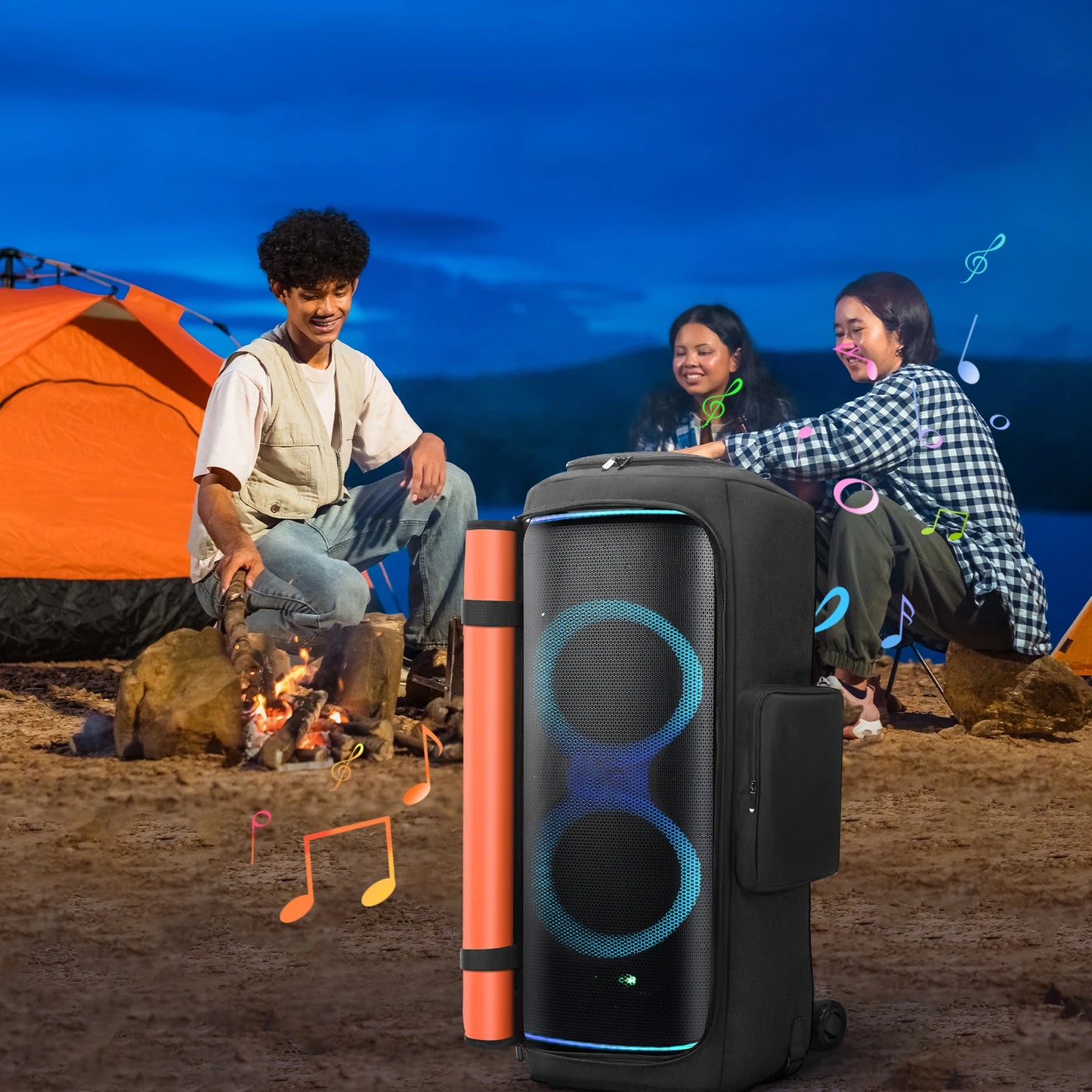 JBL Partybox 720 Speaker Carry Case | Waterproof & Mic Pockets