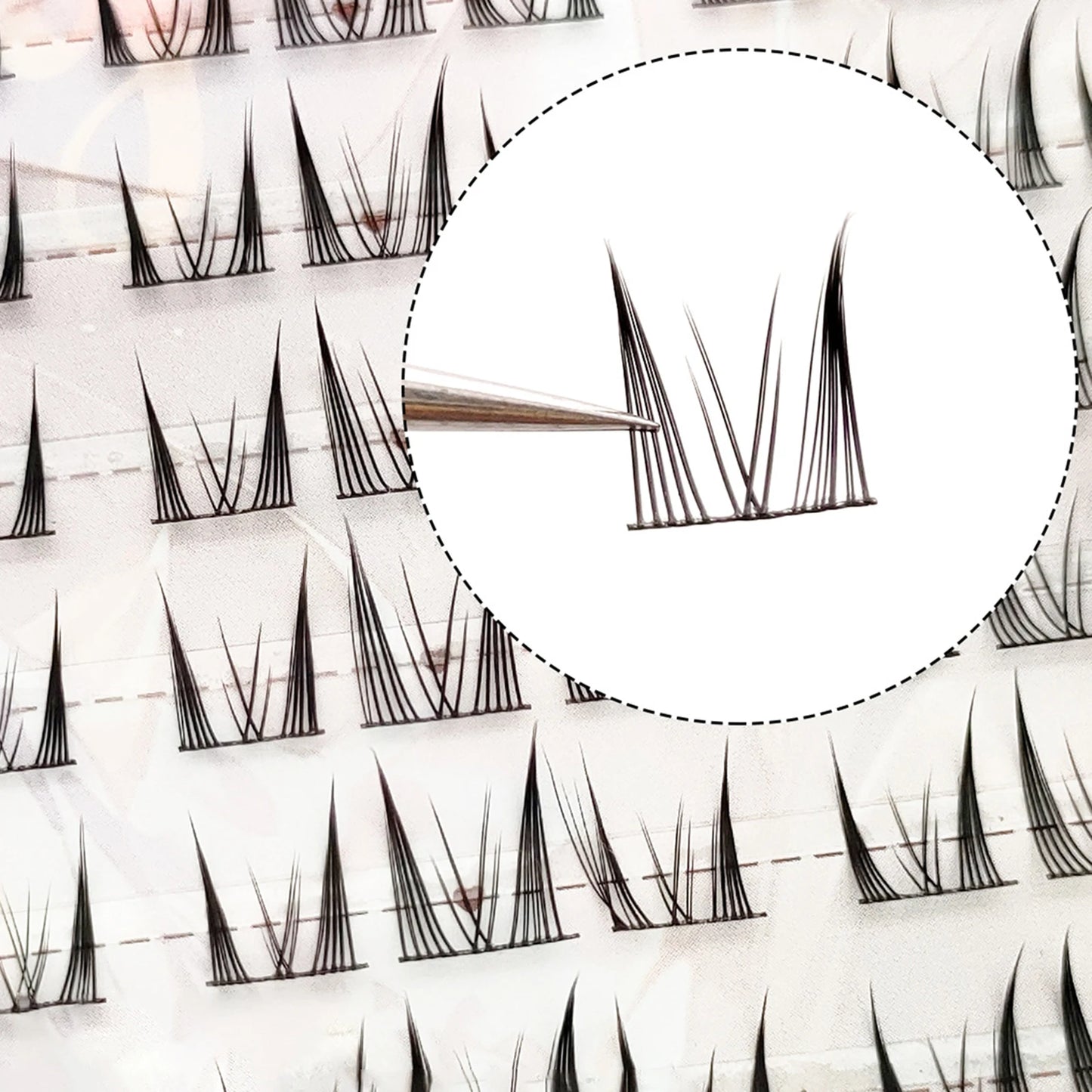 Lazy Cat Series Elf Large Capacity Eyelash Book Natural Long Curled Thin Stem Segmented False Eyelashes Devil Manga Lashes Peaceful Pleasures Health and Wellness