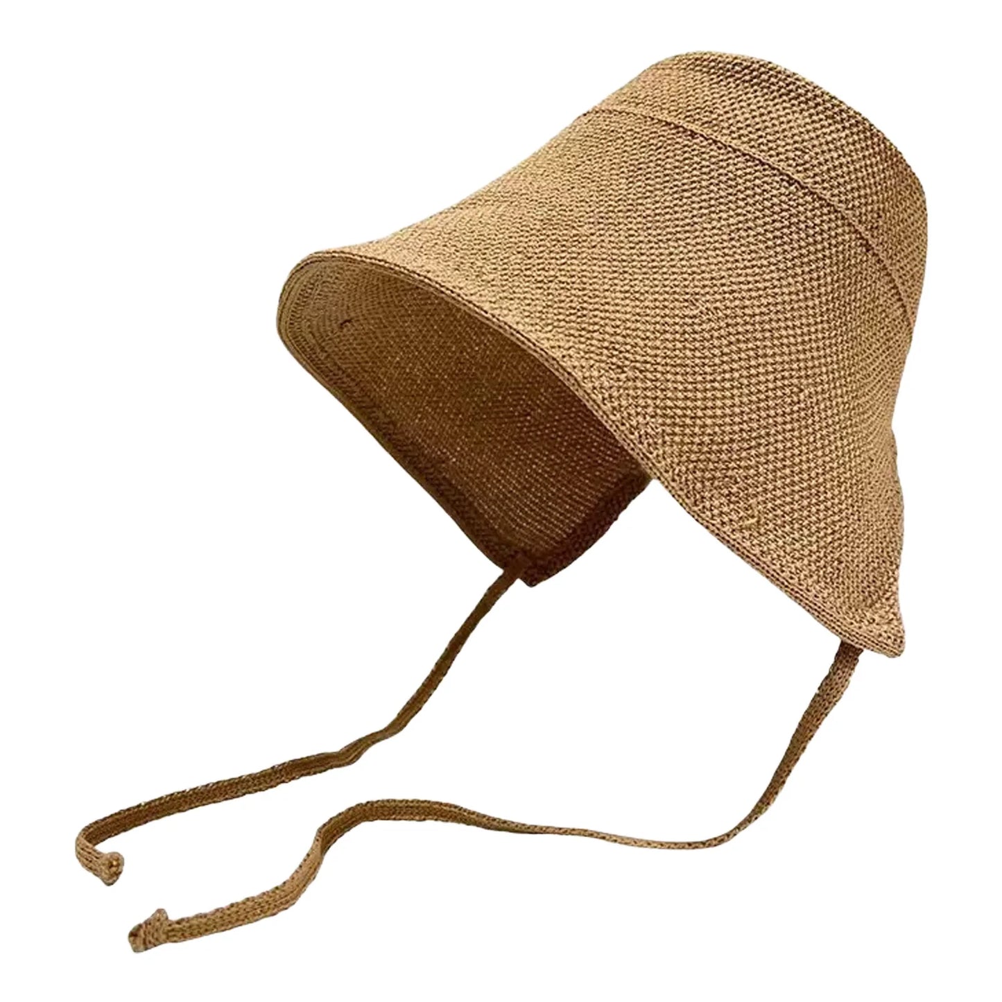 Wide Brim Straw Fisherman Hat Cotton Linen Sun Protections Cap For Outdoor Use Peaceful Pleasures Health and Wellness Khaki