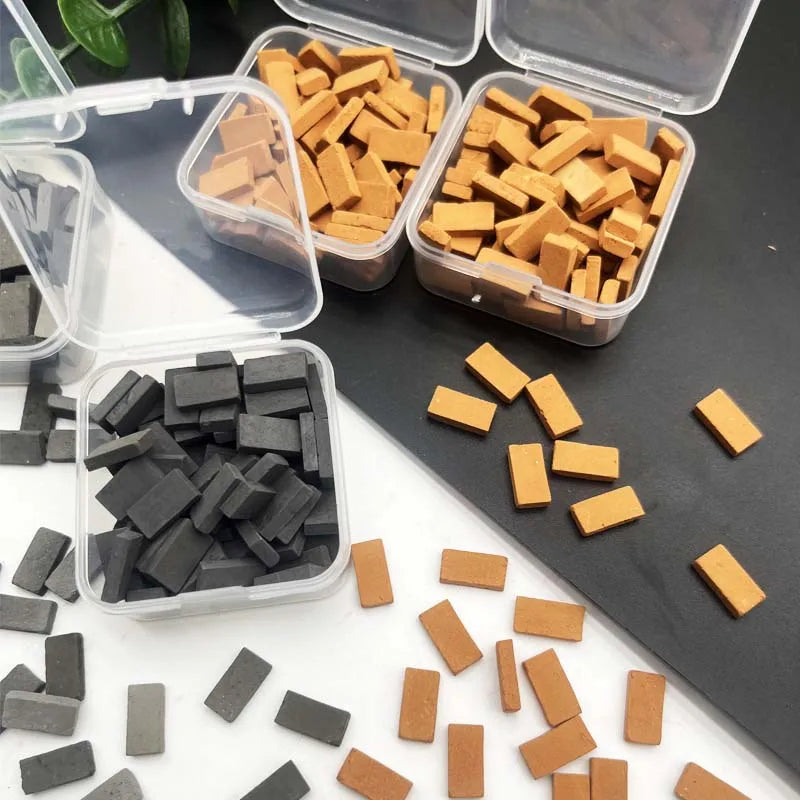 80pc 1:35 Miniature Brick Set – Model & Garden Diorama
