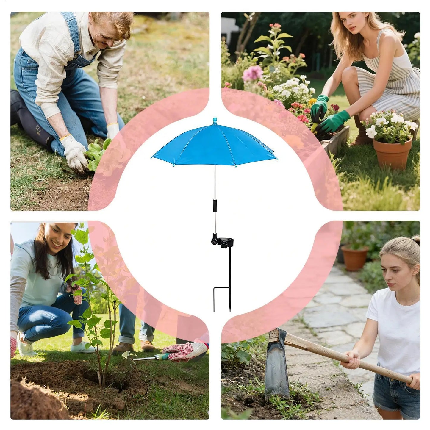 UV Protection Waterproof Garden Plant Umbrella Shade Canopy