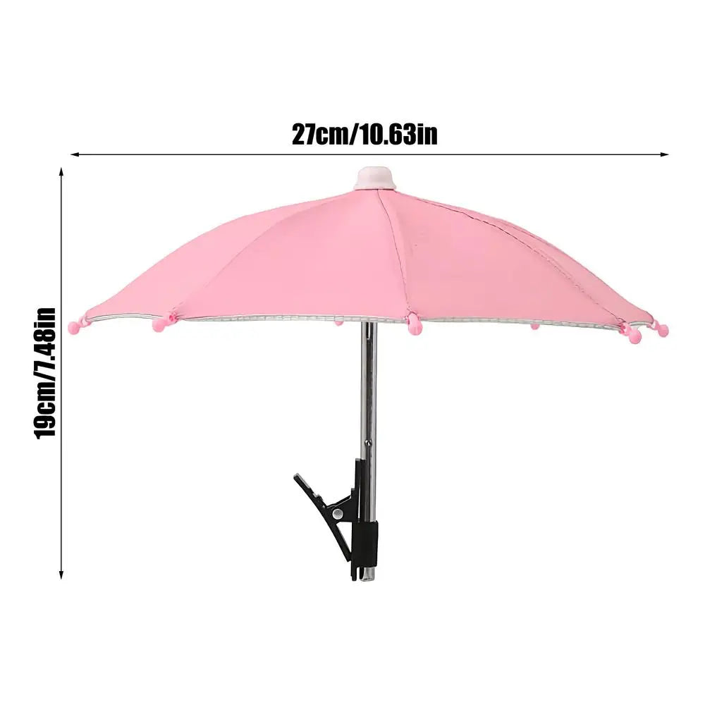 Mini Phone Umbrella Clip-On Sun Shade | Anti-Glare Outdoor
