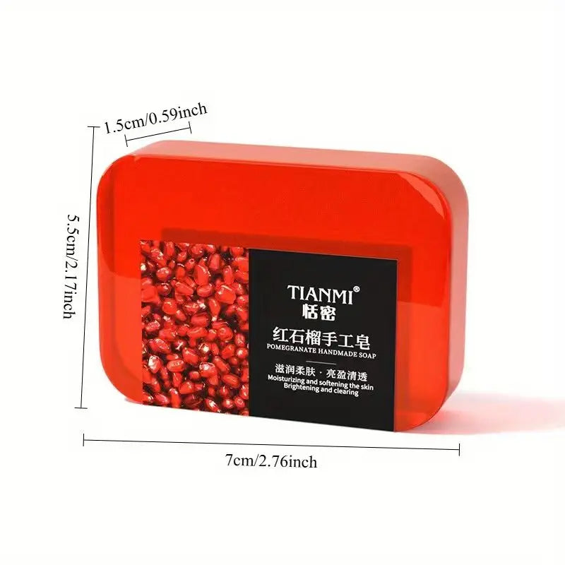 2-Pack Pomegranate Handmade Soap – Cleansing & Moisturizing