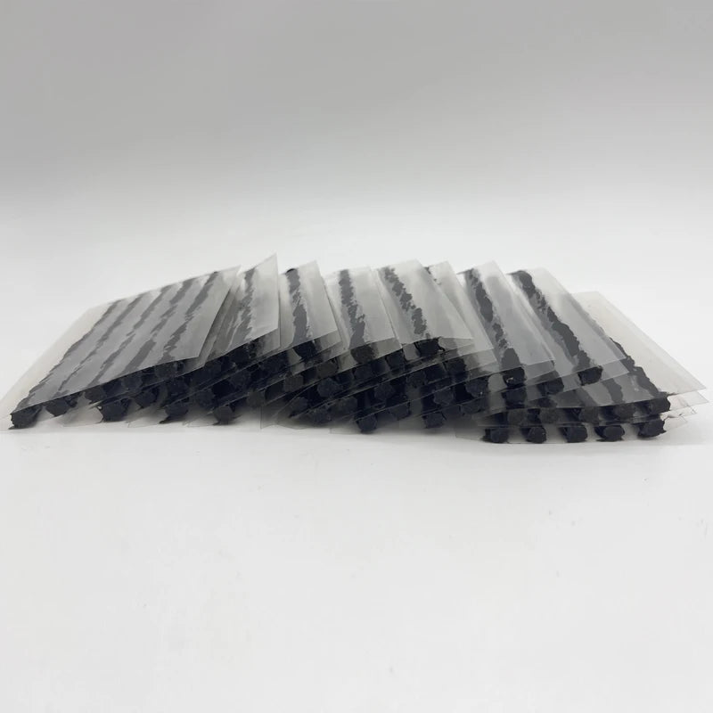 6mm Tubeless Tire Repair Strips 50pcs | Car & Motorcycle Plug Kit