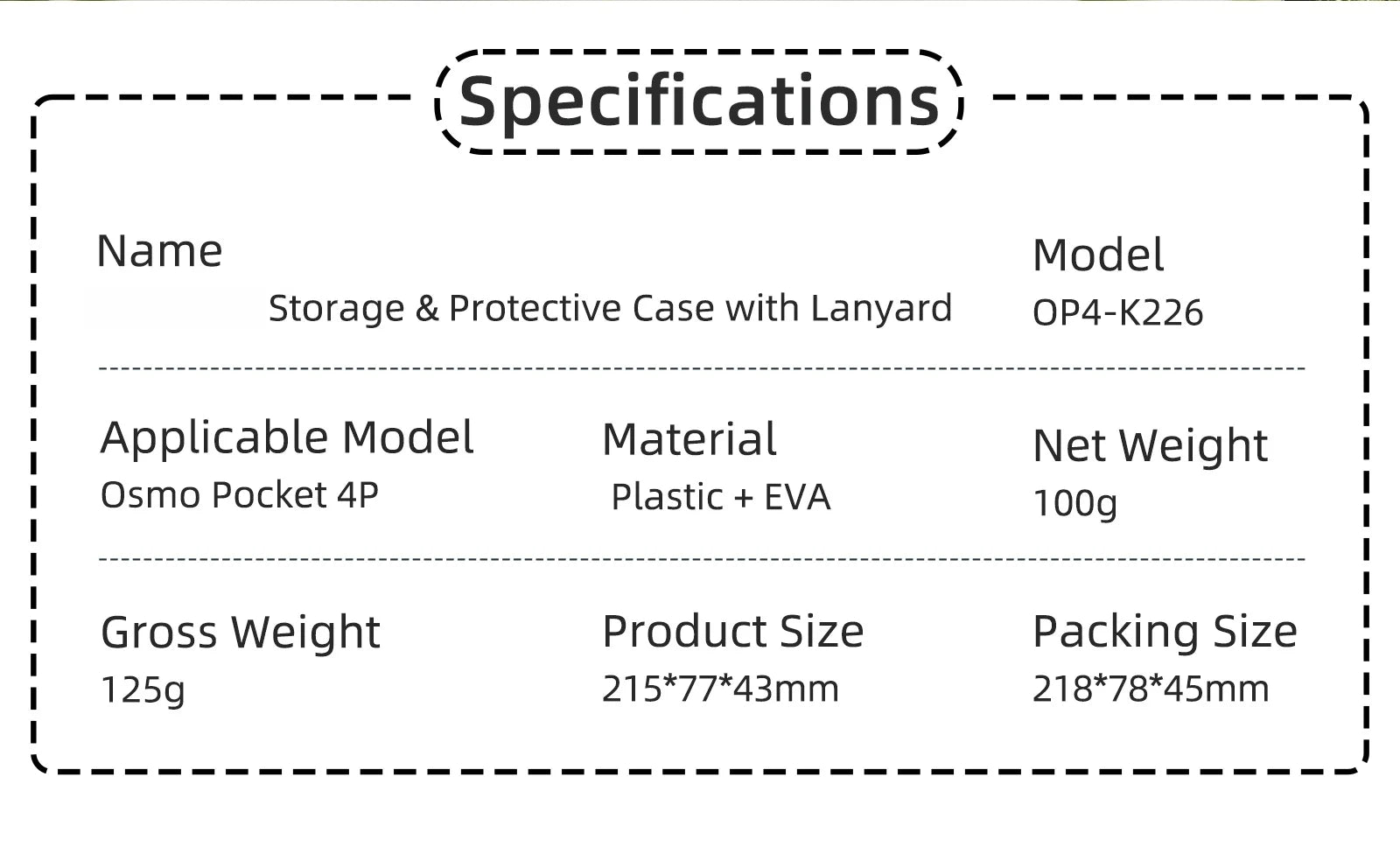 Soft EVA Storage Box For DJI Pocket 4 Pro Camera Shock-Resistant Drop-Proof Dust-Proof Storage And Protection Case Peaceful Pleasures Health and Wellness