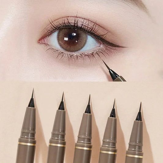 Ultra-Thin Waterproof Liquid Eyeliner Pen – Black & Brown Liquid Eyeliner Pen Peaceful Pleasures Health and Wellness