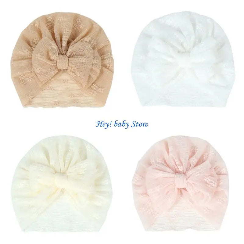 Newborn Baby Girl Turban Hat | Knit Beanie Headwrap Hospital Cap