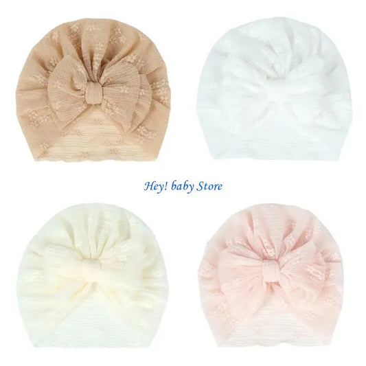 Newborn Baby Girl Turban Hat | Knit Beanie Headwrap Hospital Cap Baby Turban Hat Peaceful Pleasures Health and Wellness