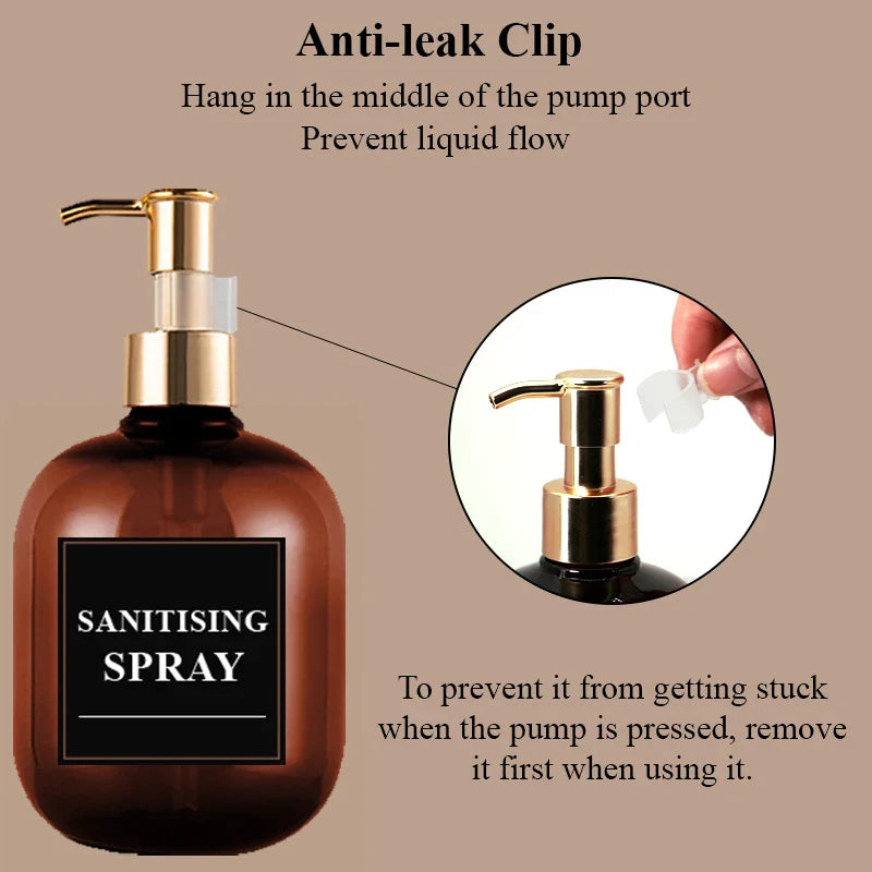 2-Pack 10.1 oz Amber Pump Soap Dispensers – Bath Bottles
