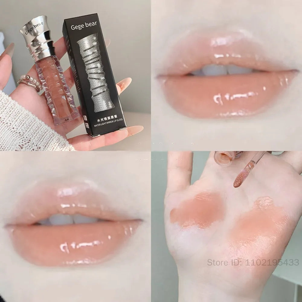 Mirror Shimmer Glass Jelly Lip Gloss | Moisturizing Lip Oil