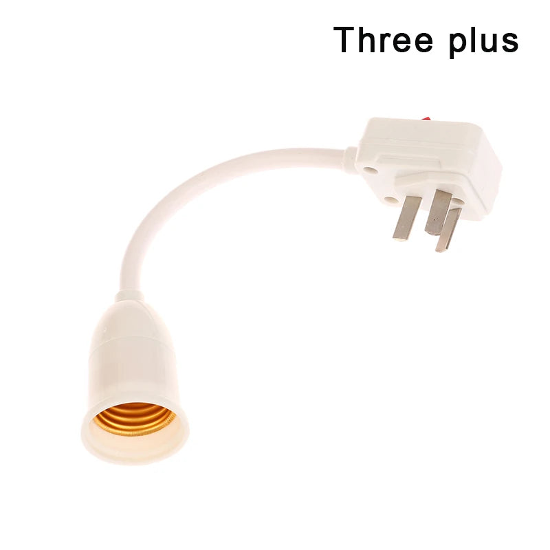 High Quality Household E27 Lamp Base Flexible Bend Wall Light Socket Adapter Plug Switch Lamp Bulb Extension Holder Peaceful Pleasures Health and Wellness