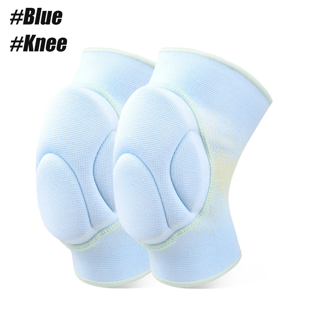 WEFITON Heavy Duty Knee Pads | Thick Sponge Impact Protection Sports Knee Pads Peaceful Pleasures Health and Wellness Knee-Blue-1Pair L