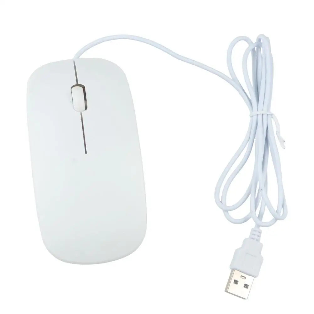 Notebook For Pc Gaming Mouse 3d Roller 1200dpi Black White Wired Mouse Usb Wired Mouse Optical Mouse Computer Mouse Peaceful Pleasures Health and Wellness White