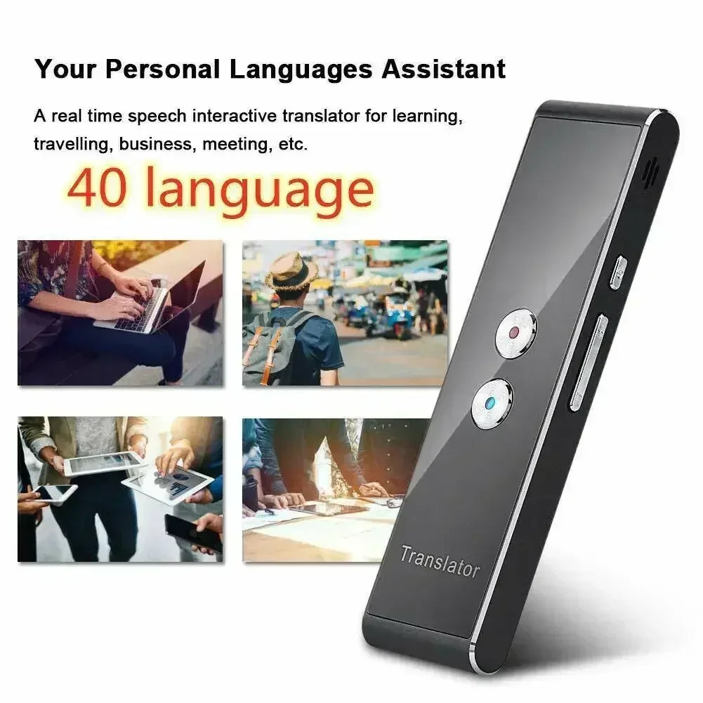 Wireless Voice Translate 40 Languages Multi Smart Instant for Business Travel Study Translated 2 Way Real Time Voice Translator Peaceful Pleasures Health and Wellness