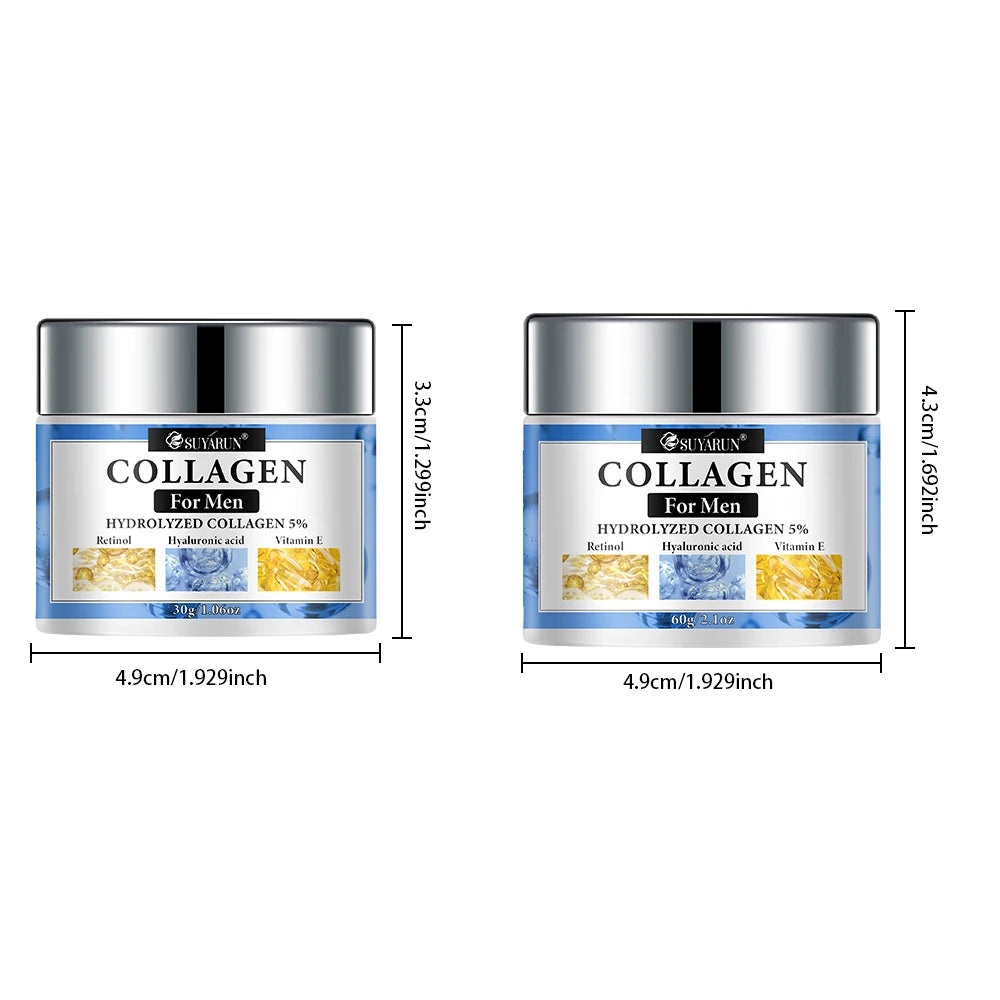 SUYARUN Retinol & Collagen Face Cream for Men - Anti-Aging Hydrating Moisturizer, Firming & Revitalizing Skincare. Peaceful Pleasures Health and Wellness