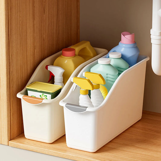 Under Sink Organizer with Wheels – Rolling Cabinet Storage Bin for Kitchen & Bathroom Peaceful Pleasures Health and Wellness