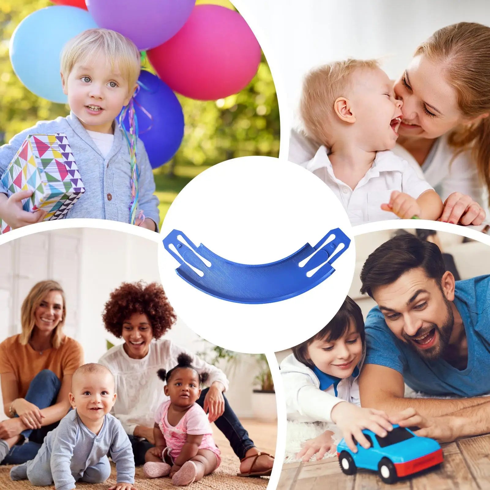 90° Curve Toy Car Track Connector 20cm – Kids Racetrack Part Race Track Connector Peaceful Pleasures Health and Wellness
