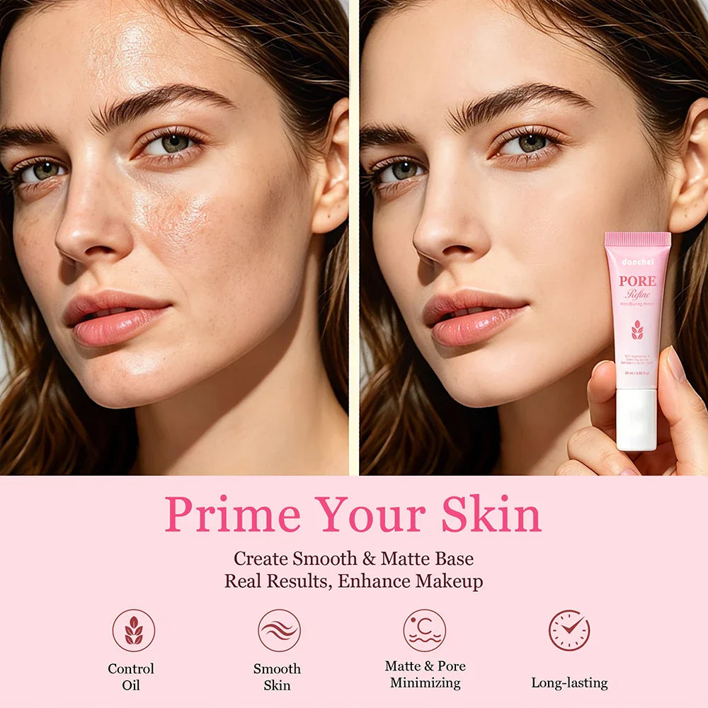4-Piece Matte Makeup Set – Primer, Setting Mist & Powder | Danchel