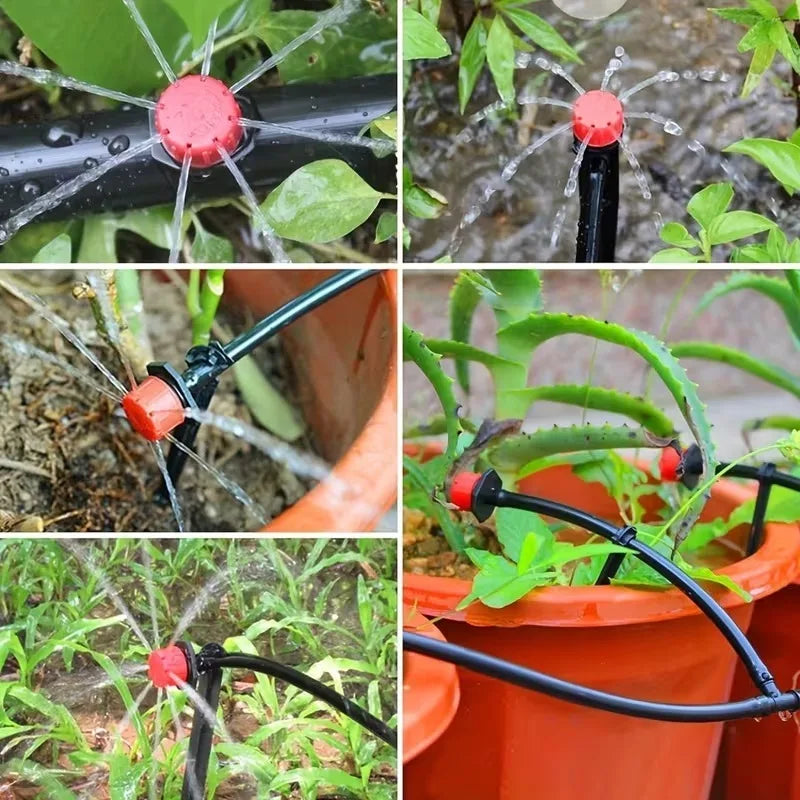 360° Adjustable 8-Hole Anti-Clog Drip Irrigation Drippers
