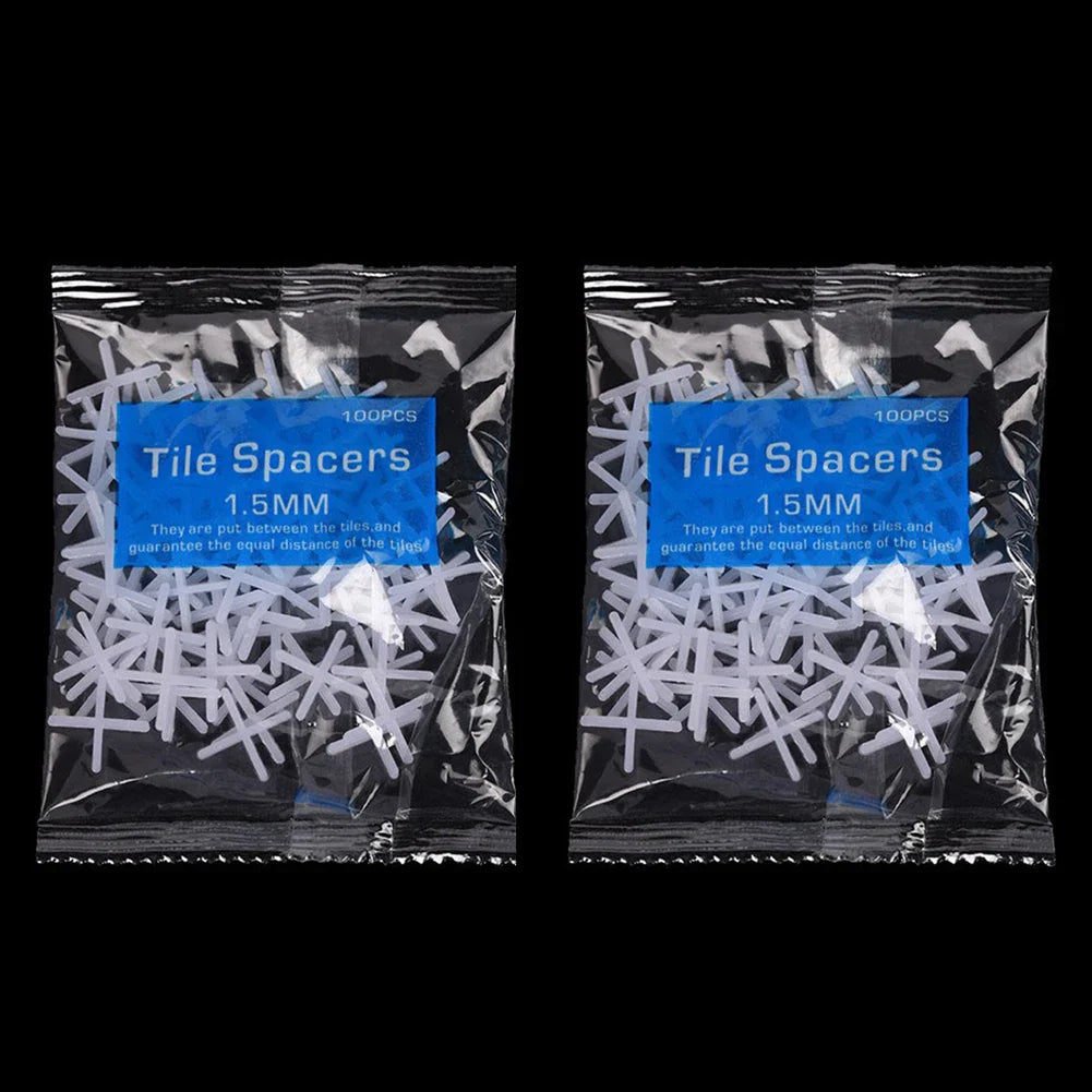 200pc Cross Tile Spacer Clips 1–3mm | Floor & Wall Leveling