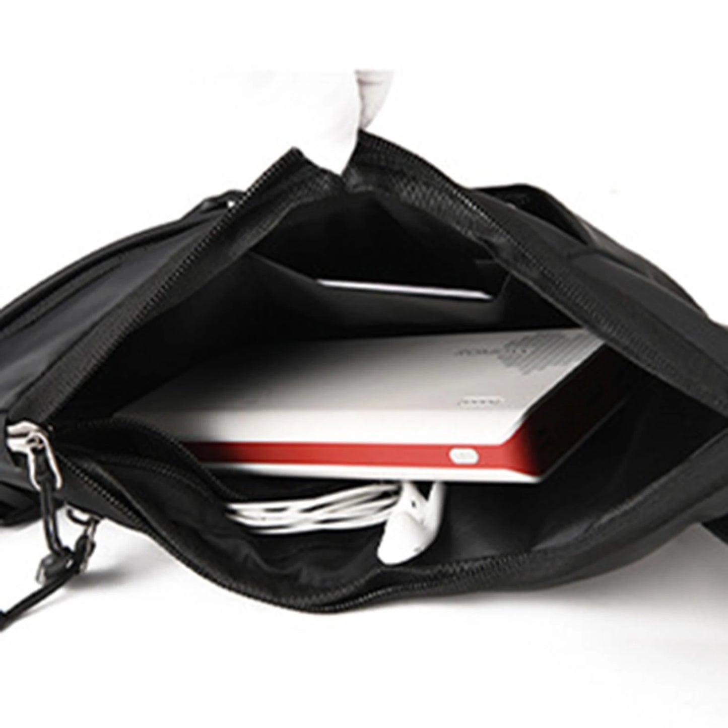 Sling Chest Crossbody Bag Water Resistant Travel Crossbody Bag for Wallet Makeup Kit Mask Keys Peaceful Pleasures Health and Wellness