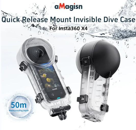 Insta360 X4 Waterproof Dive Case – 50M Underwater Housing Underwater Camera Housing Oasis Select