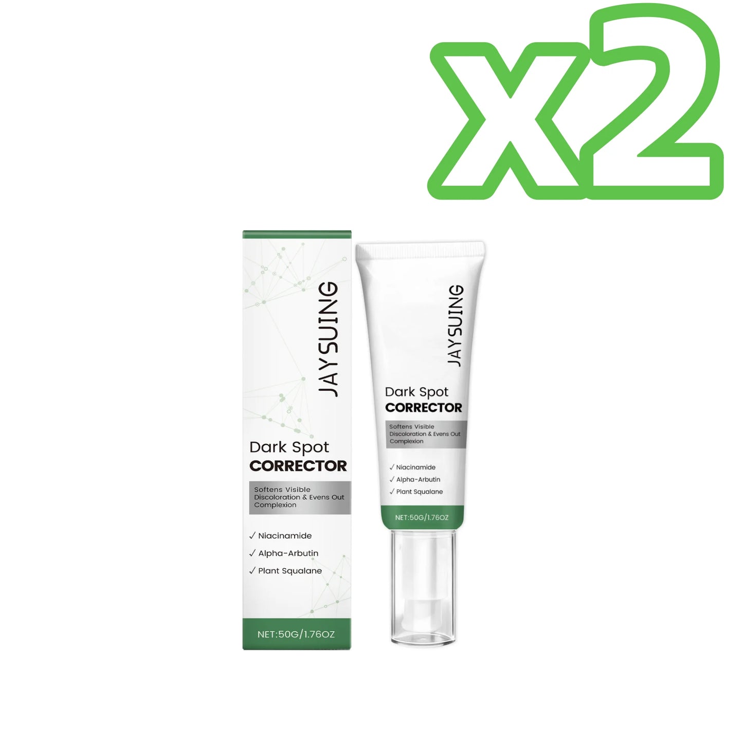 Niacinamide Arbutin Face Essence Cream Brighten Skin Even Face Tone Fade Dark Spots Repair Dull Skin Fast Absorb Skin Care Serum Peaceful Pleasures Health and Wellness 50g Boxed X 2PCS